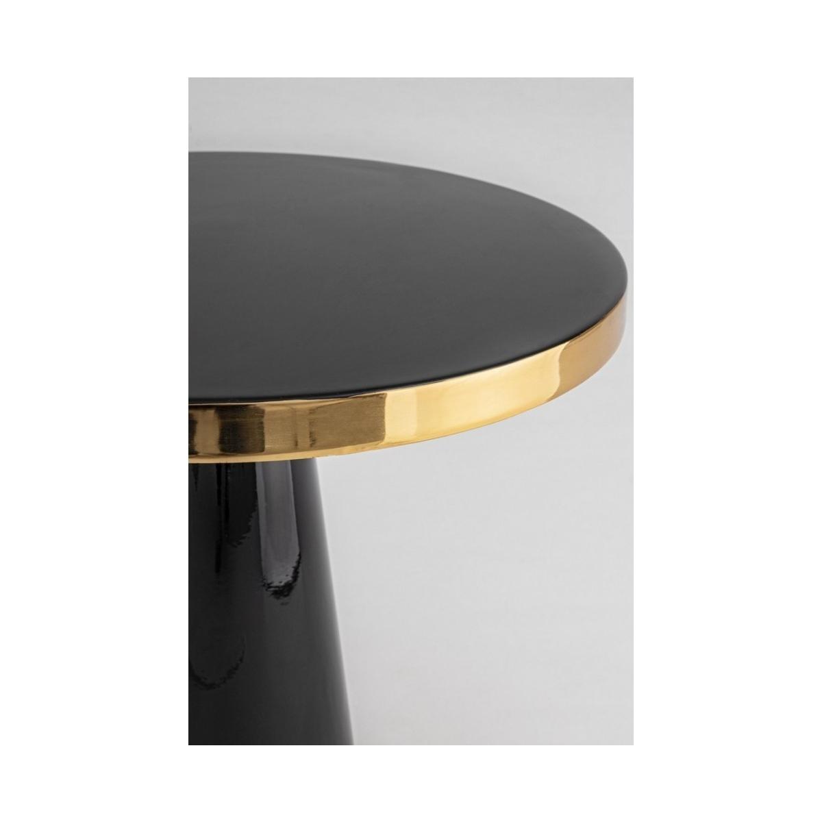 Tavolino Nandika Nero Tondo cm.Ã?51 | Bizzotto