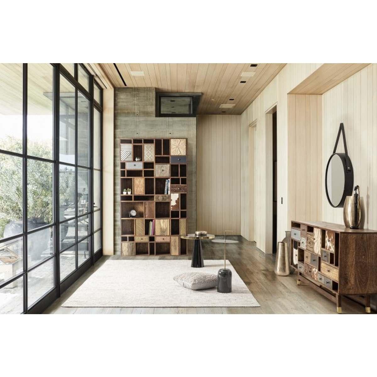 Tavolino Nandika Nero Tondo cm.Ã?51 | Bizzotto