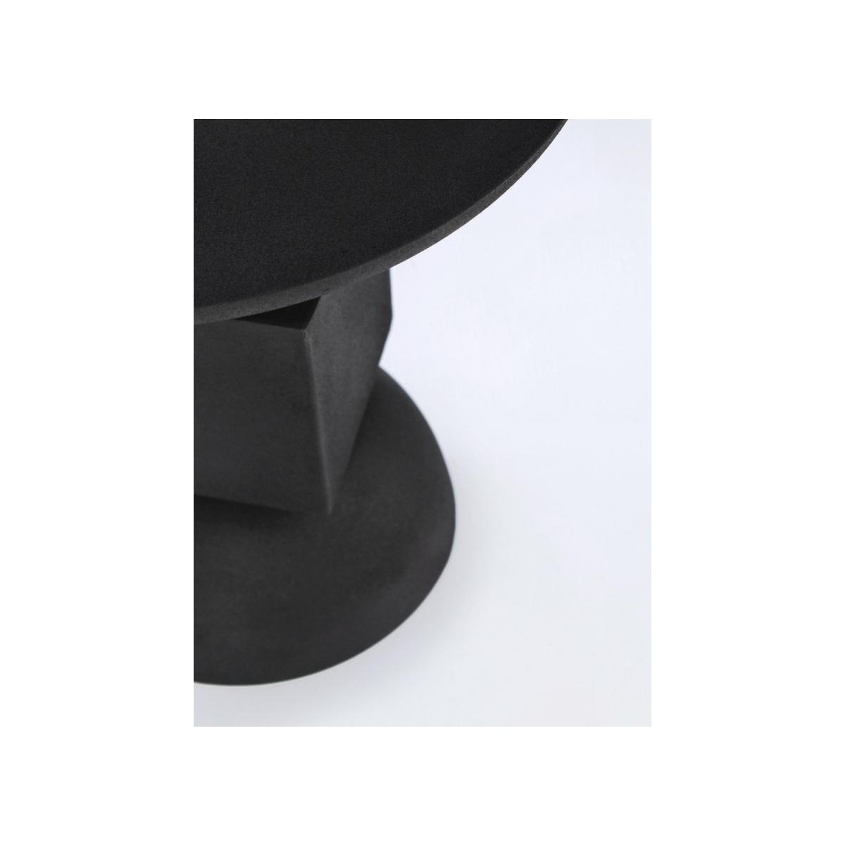 Tavolino Alka Nero Tondo cm.Ã?40.5 | Bizzotto