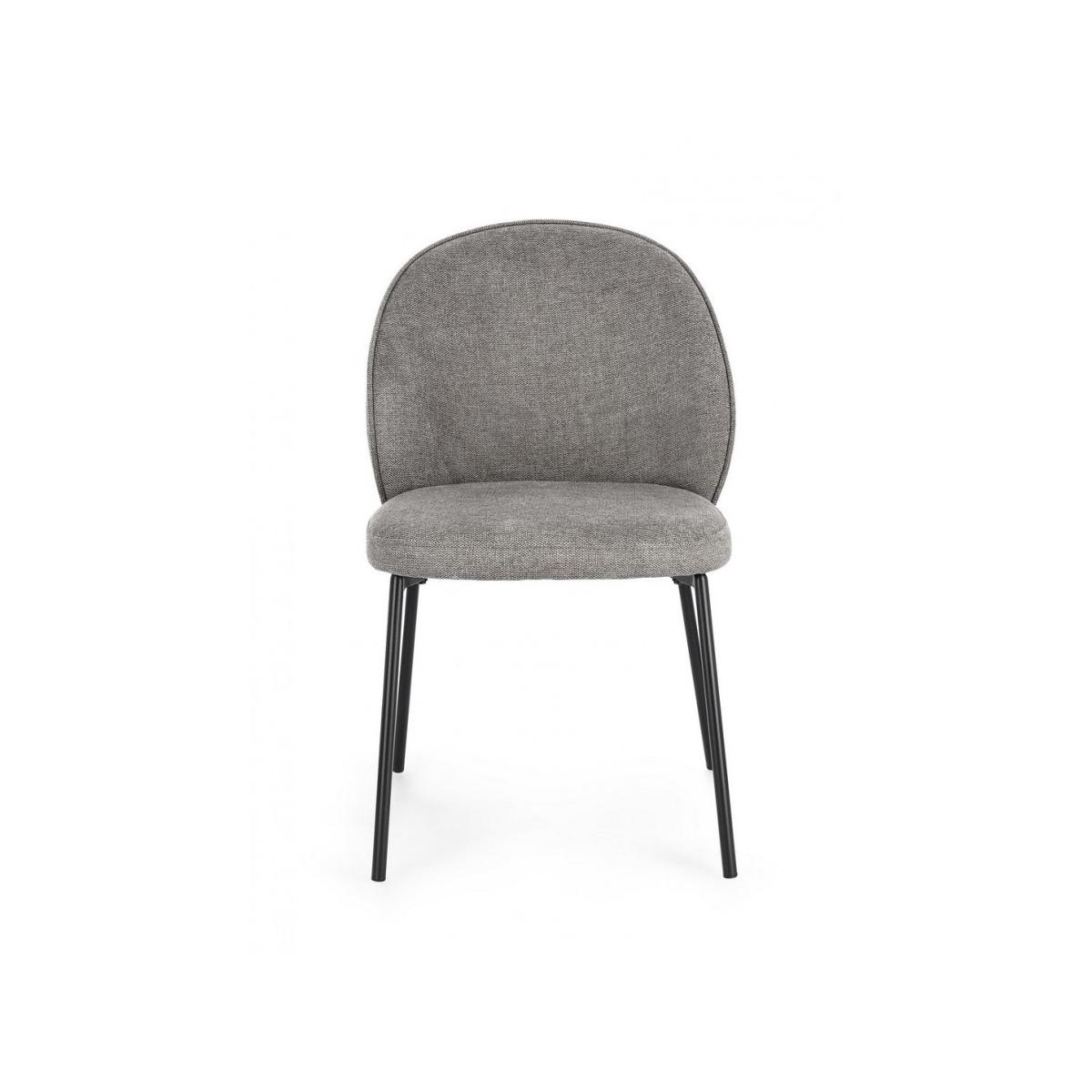 Sedia Wendy Nero/Grigio Scuro | Bizzotto