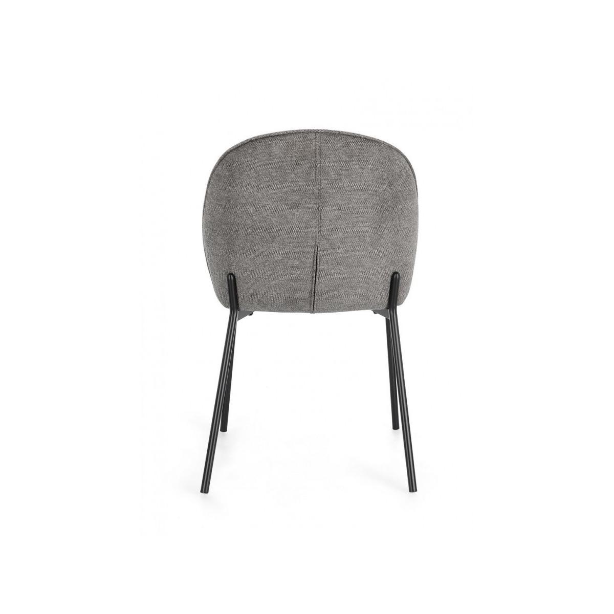 Sedia Wendy Nero/Grigio Scuro | Bizzotto