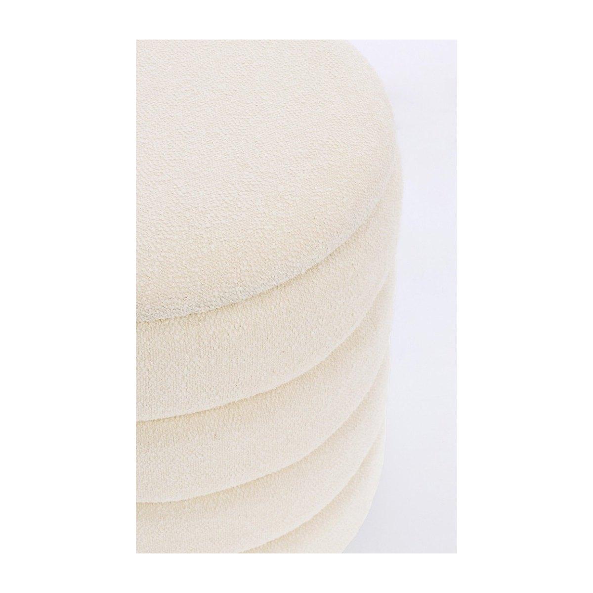 Pouf Set pz.2 Contenitore Katerina Bianco Boucle' | Bizzotto