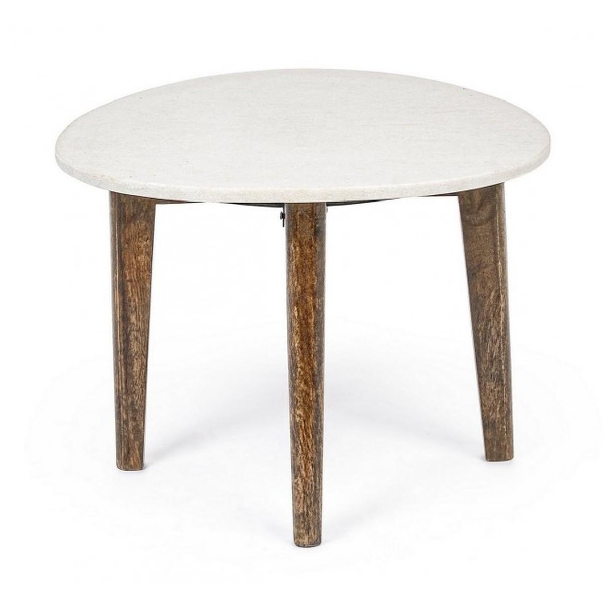 Tavolino Sylvester Ovale cm.70x50 | Bizzotto