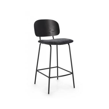 Sgabello Cucina Sienna Grigio Scuro | Bizzotto