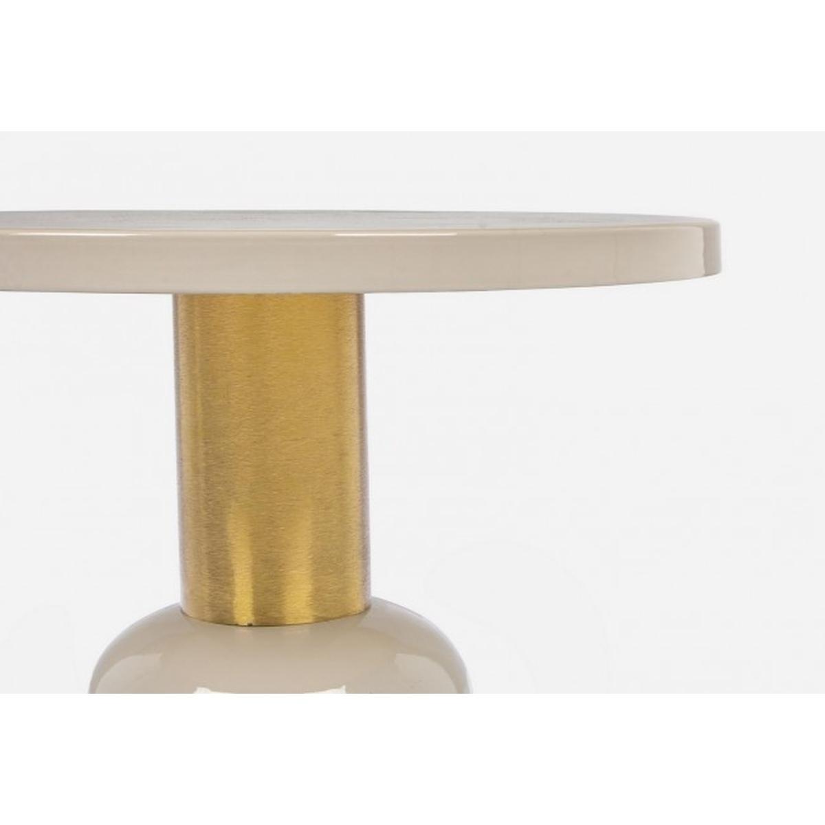 Tavolino Nalima Crema Tondo cm.Ã?50.5 | Bizzotto