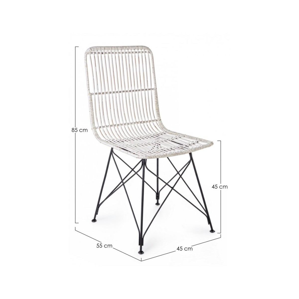 Sedia Lucila Kubu Bianco | Bizzotto