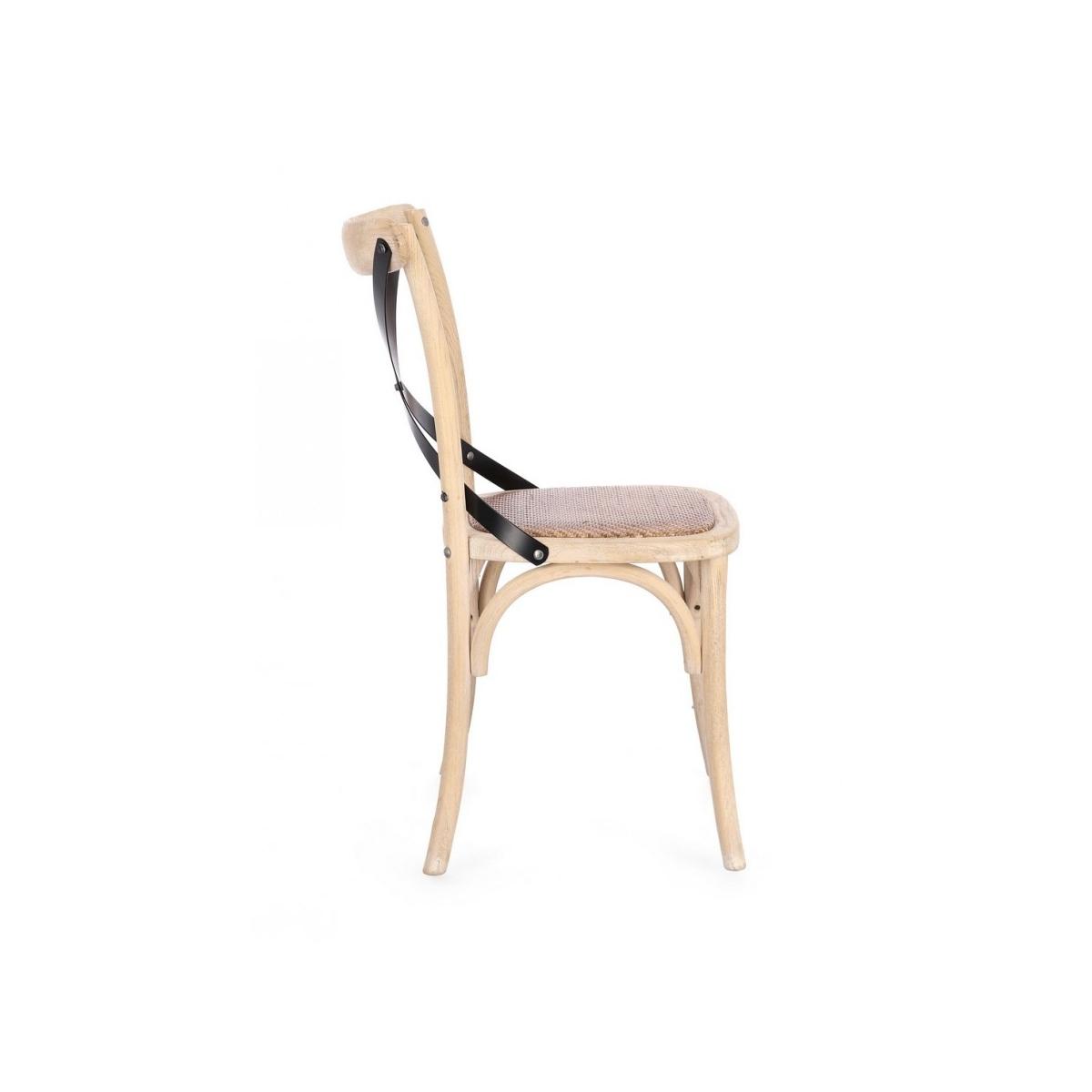 Sedia Cross Metal W.Wash | Bizzotto