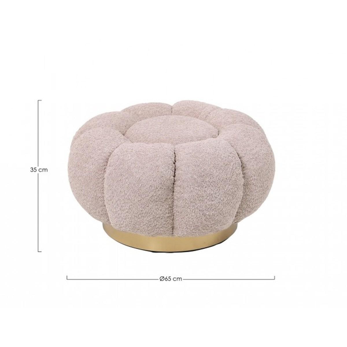 Pouff Florel Rosa Antico | Bizzotto