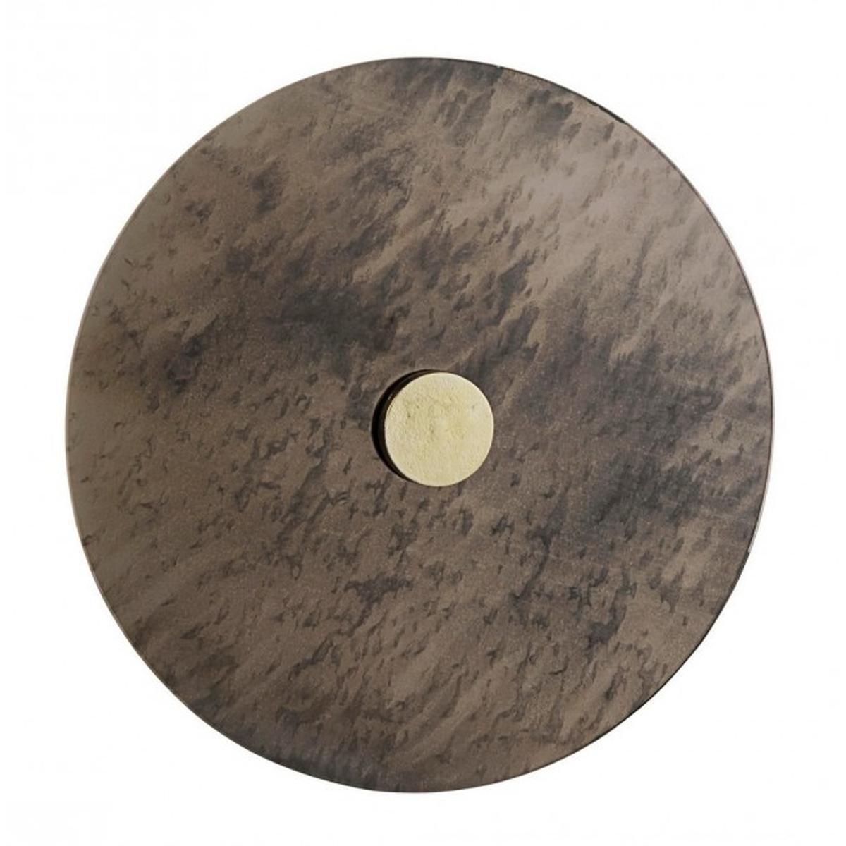 Tavolino con V Dinpal Brass Tondo cm.Ã?45 | Bizzotto