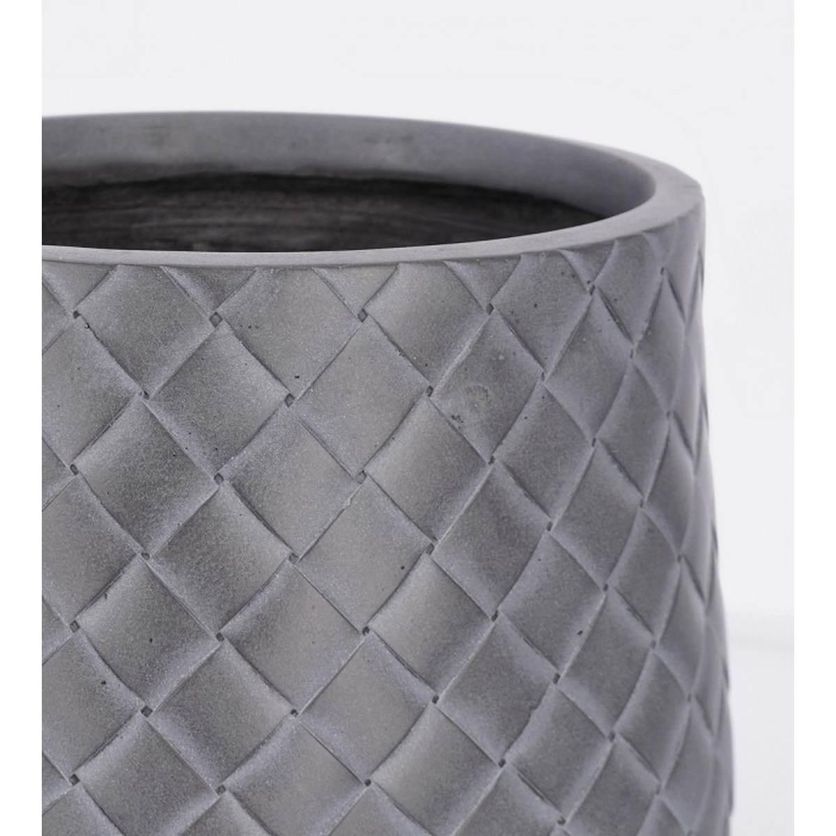 Portavaso Set pz.2 Rhombus Bomb Basso Antracite | Bizzotto