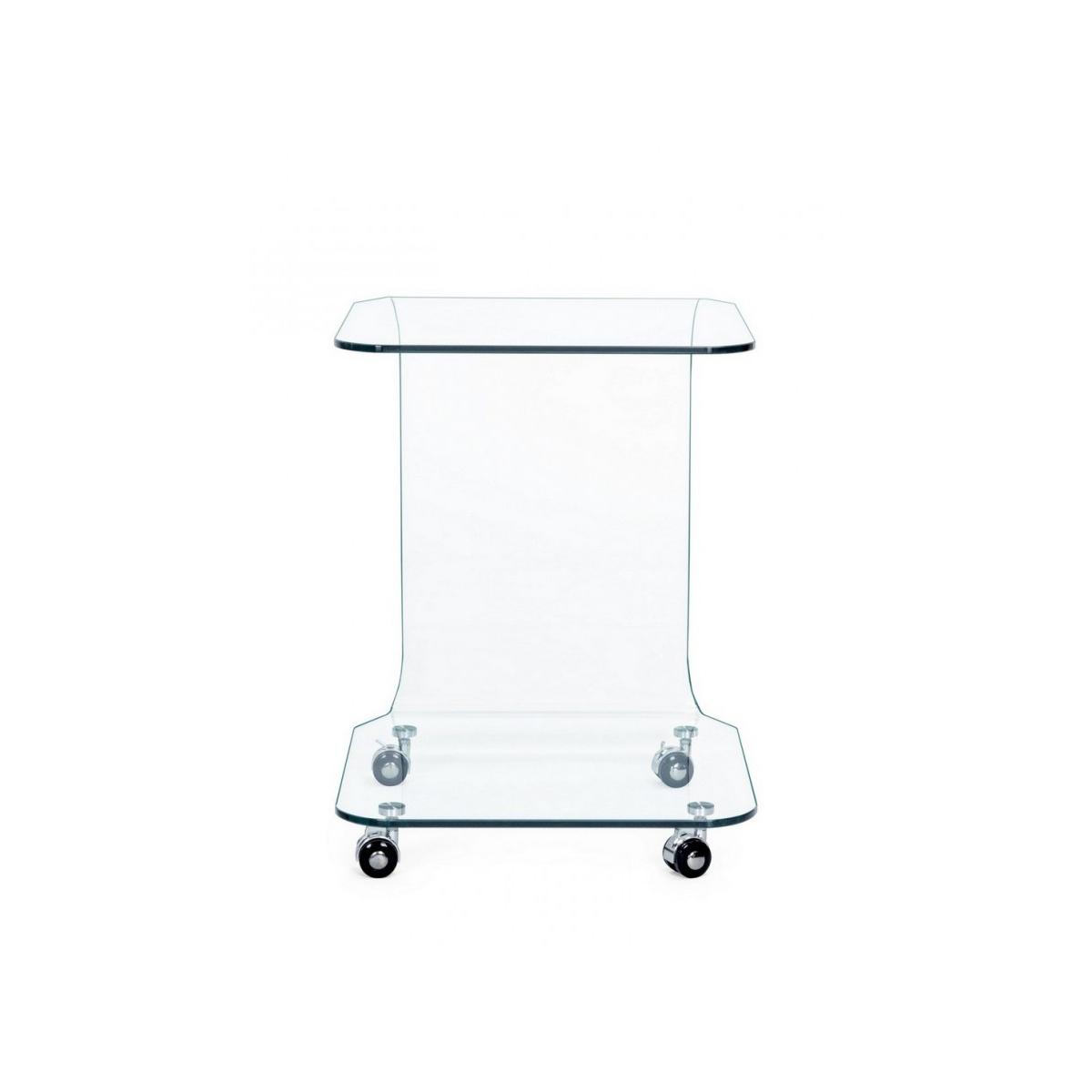 Tavolino con Ruote Iride Quadro Vt | Bizzotto