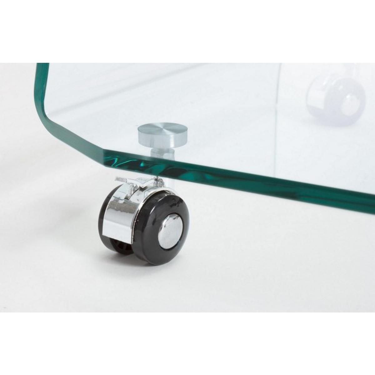 Tavolino con Ruote Iride Quadro Vt | Bizzotto