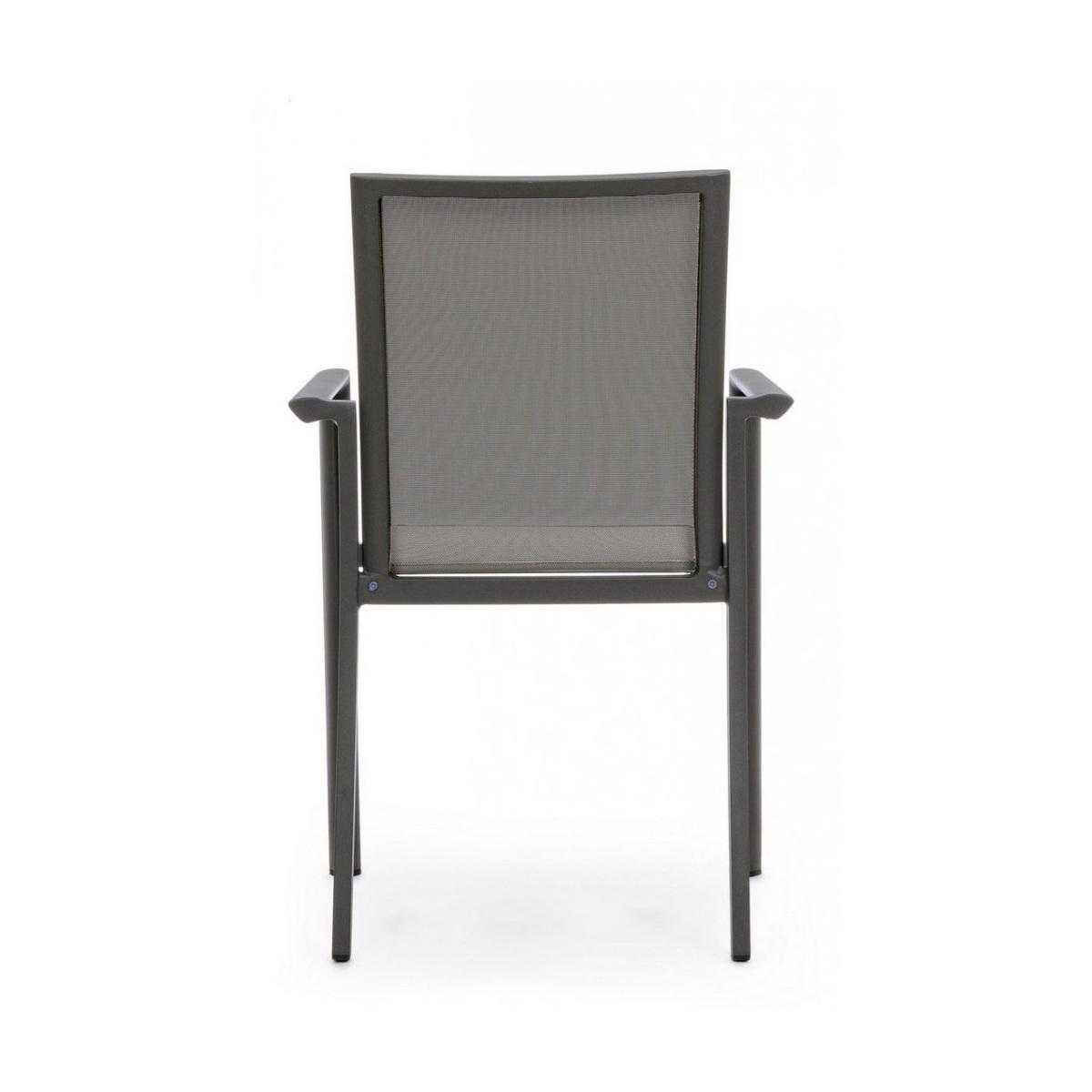 Sedia con Braccioli Konnor Antracite Cx23 | Bizzotto