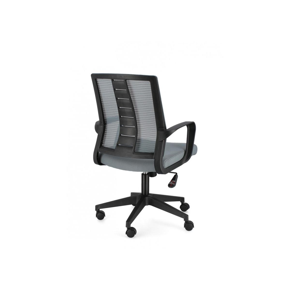 Sedia Poltrona Ufficio con Braccioli Roman Grigio Scuro | Bizzotto