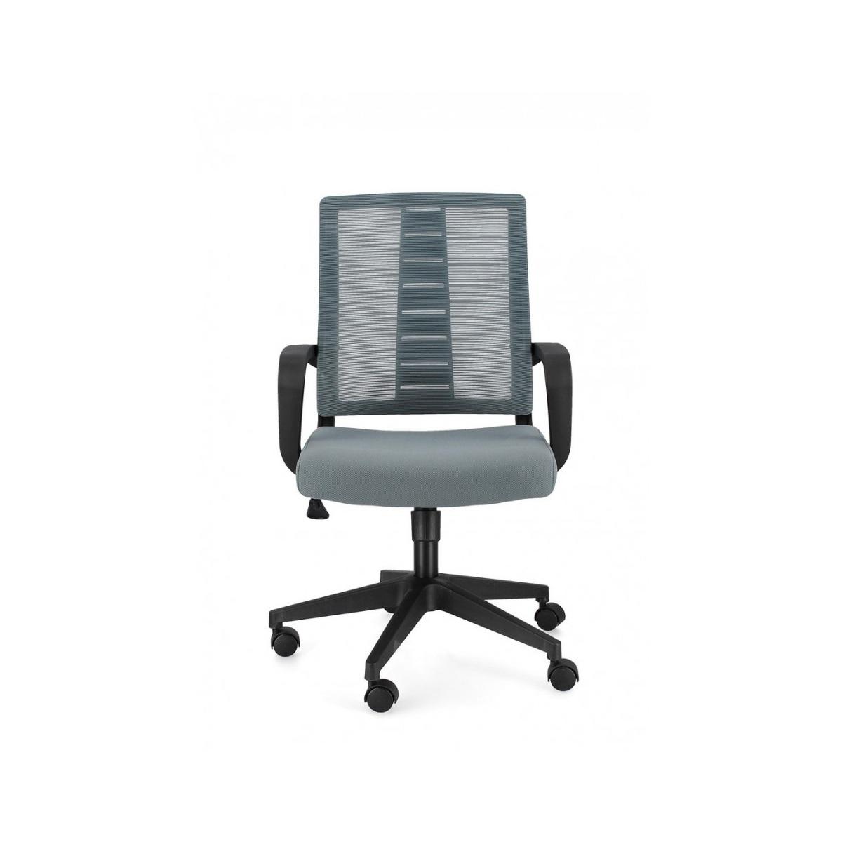 Sedia Poltrona Ufficio con Braccioli Roman Grigio Scuro | Bizzotto