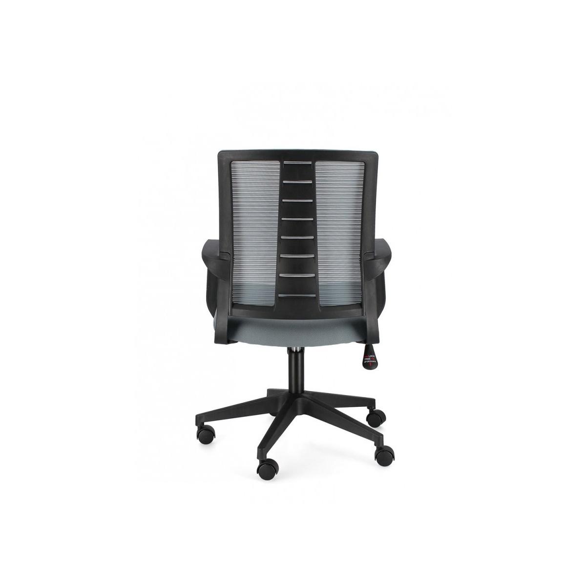 Sedia Poltrona Ufficio con Braccioli Roman Grigio Scuro | Bizzotto