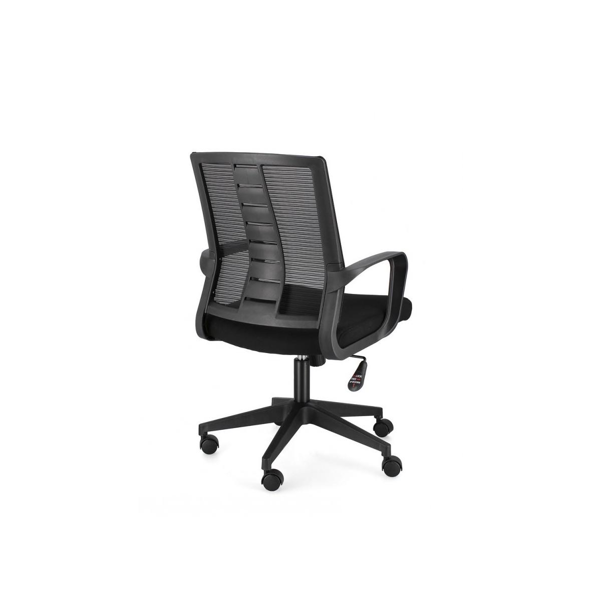 Sedia Poltrona Ufficio con Braccioli Roman Nero | Bizzotto