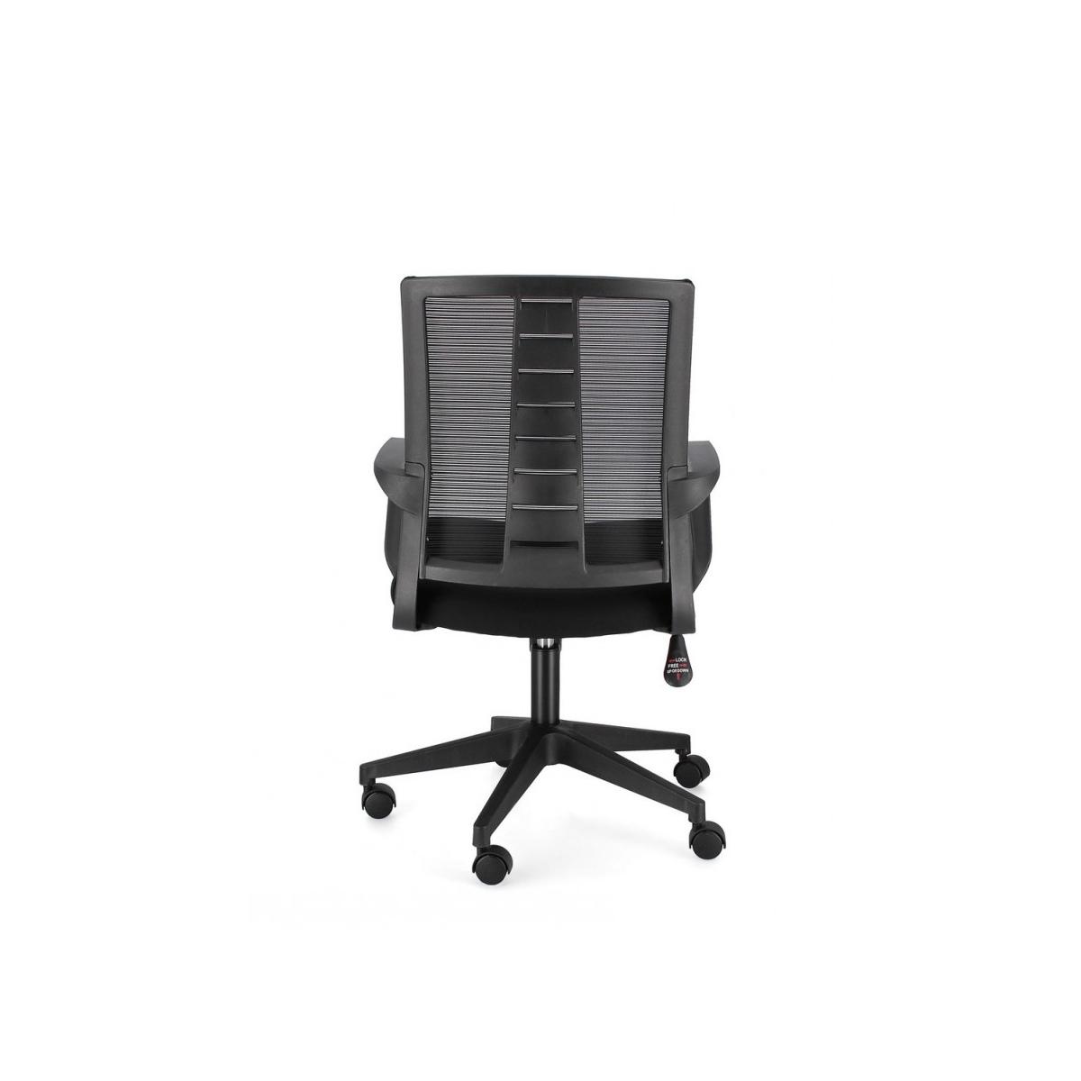 Sedia Poltrona Ufficio con Braccioli Roman Nero | Bizzotto