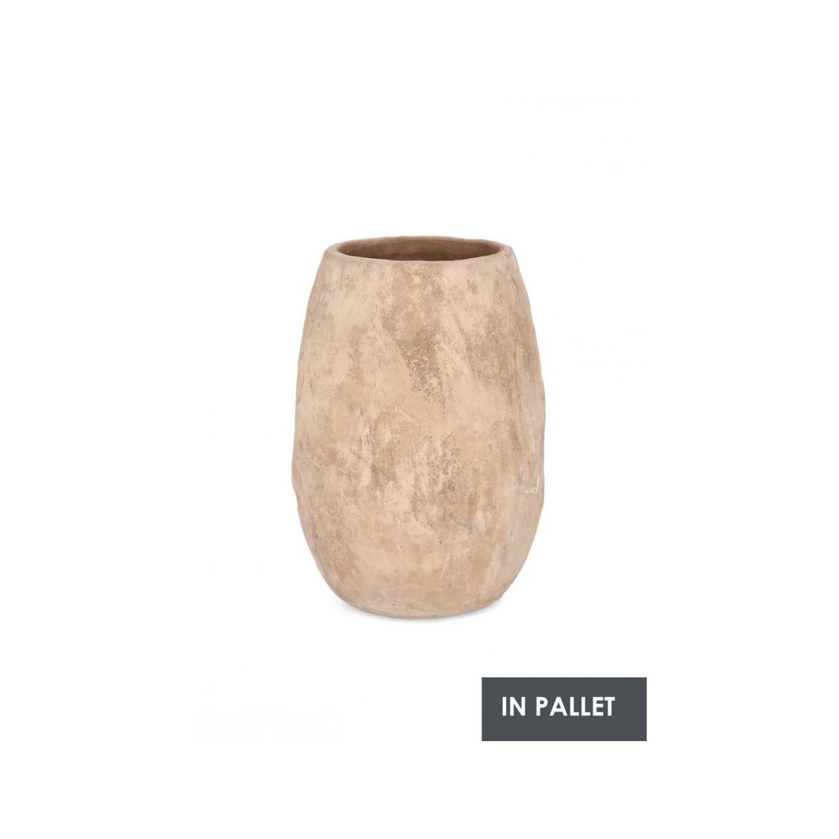 Portavaso Minh Bomb Terracotta Brunita cm.H60 | Bizzotto