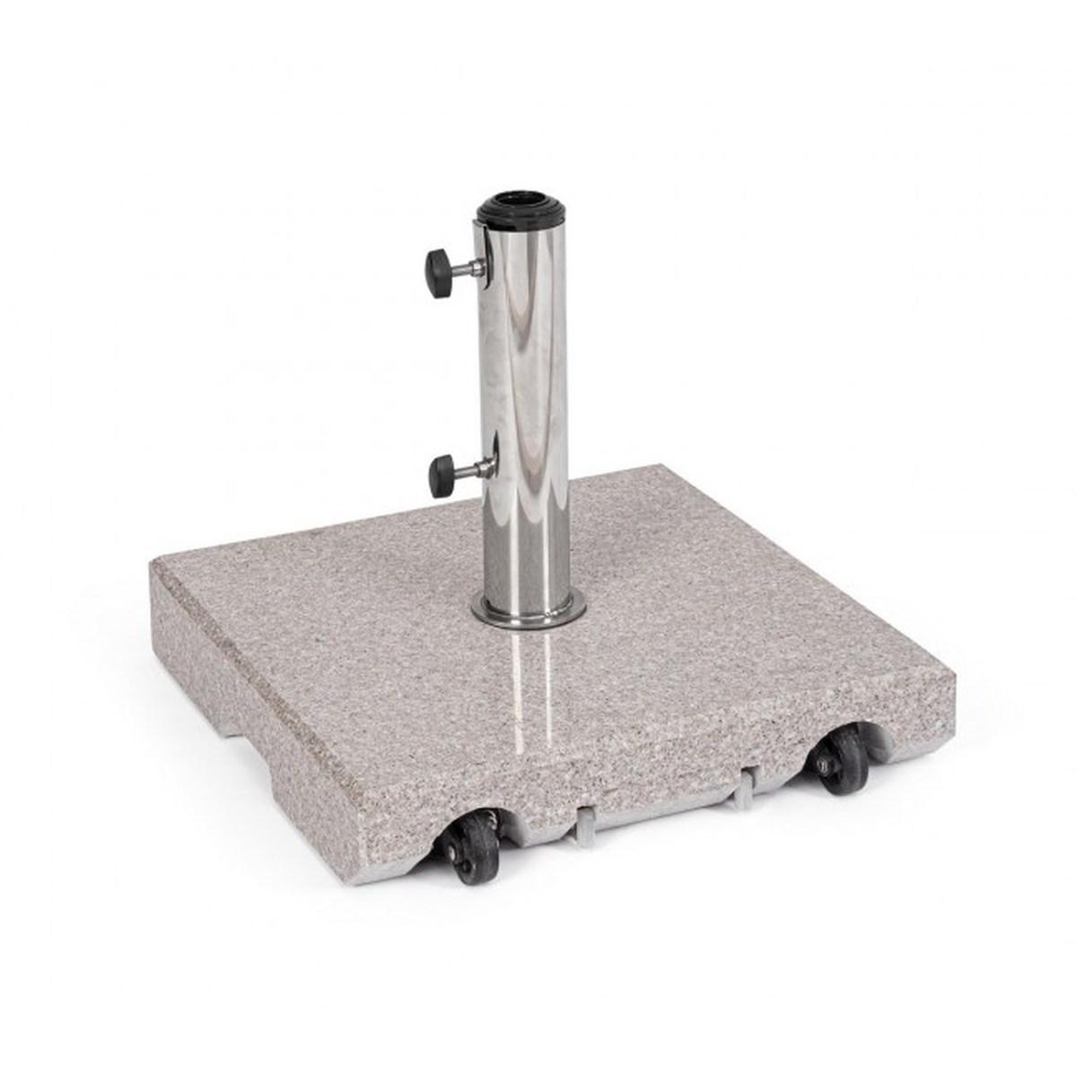 Base Ombr Sunny con Ruote Quadro 40 Kg. Granito | Bizzotto