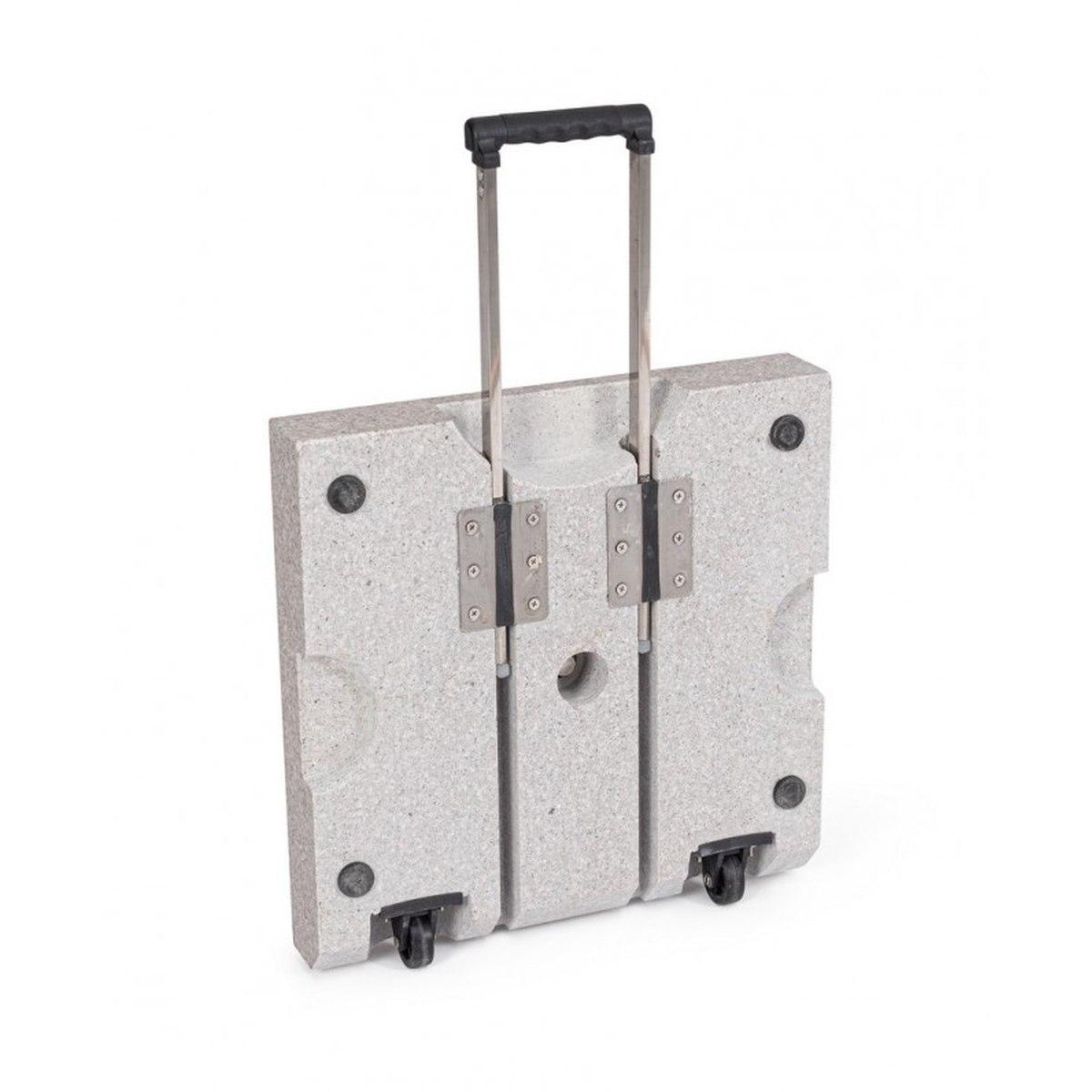 Base Ombr Sunny con Ruote Quadro 40 Kg. Granito | Bizzotto