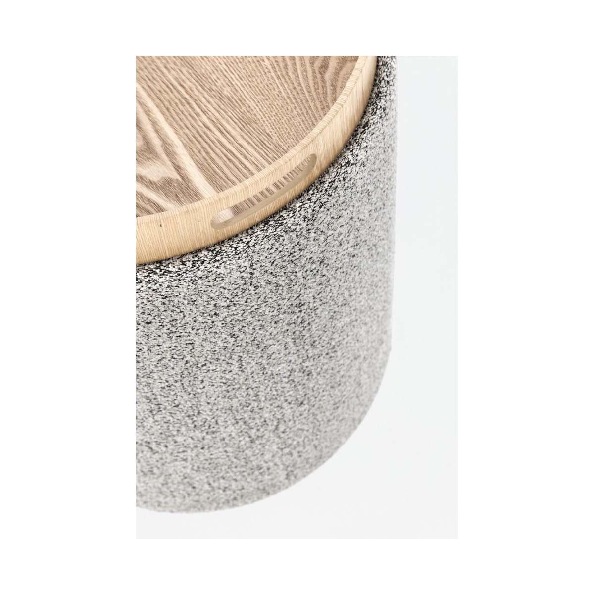 Pouf Contenitore Sasha con Vass Grigio Ch | Bizzotto