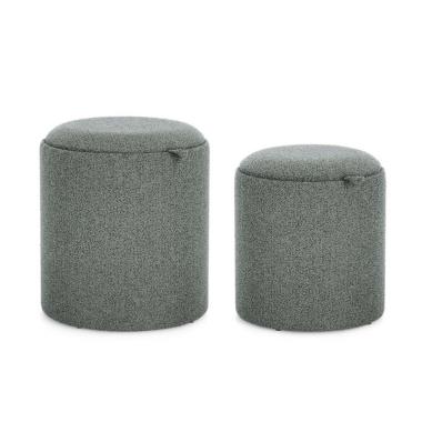 Pouf Contenitore Sasha con Vass Dark | Bizzotto