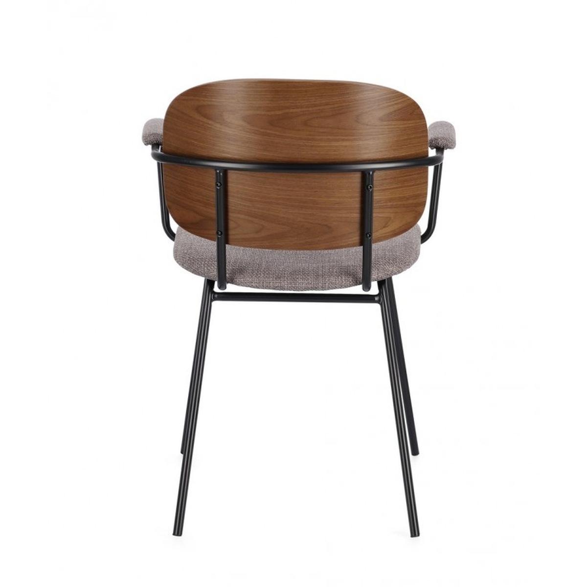 Sedia con Braccioli Sienna Grigio | Bizzotto