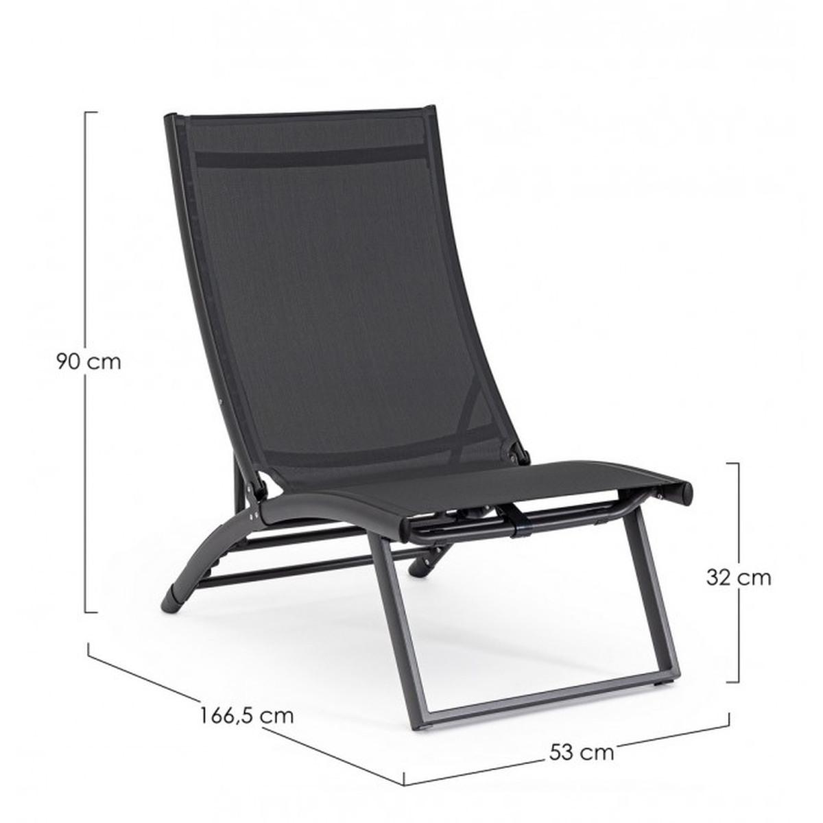 Poltrona Lounge Recl. Taylor Gr. Sc/Antr | Bizzotto