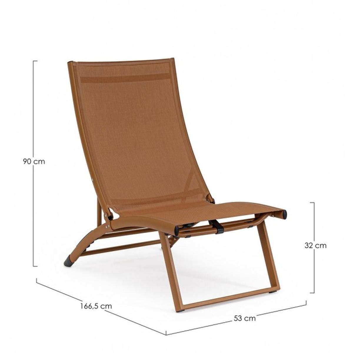 Poltrona Lounge Recl. Taylor Pecan | Bizzotto