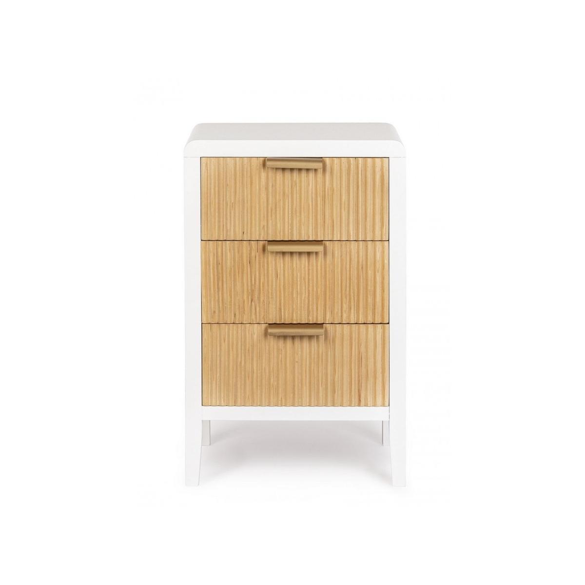 Cassettiera 3 Cassetti Charley Bia-Nat 40x62H | Bizzotto