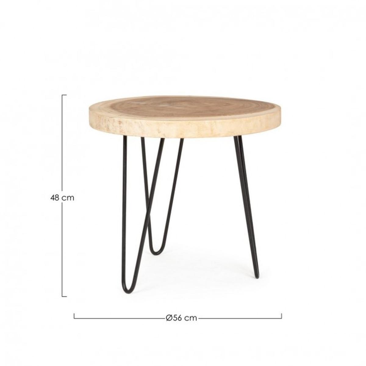 Tavolino Tuala Tondo cm.Ã?56 | Bizzotto