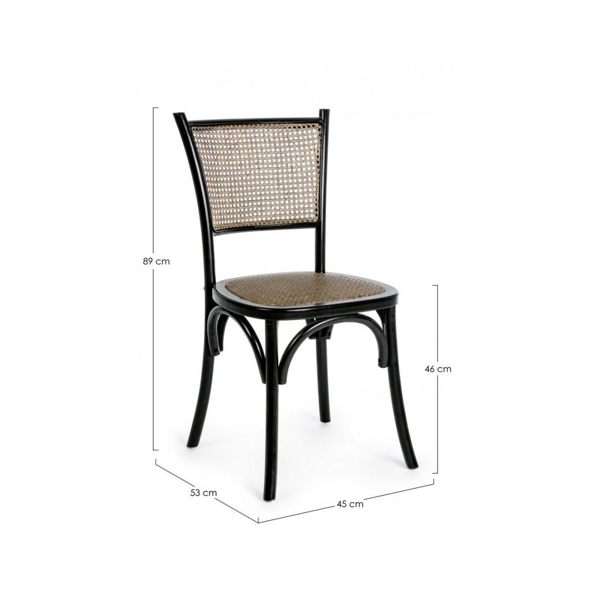 Sedia Carrel Nero | Bizzotto