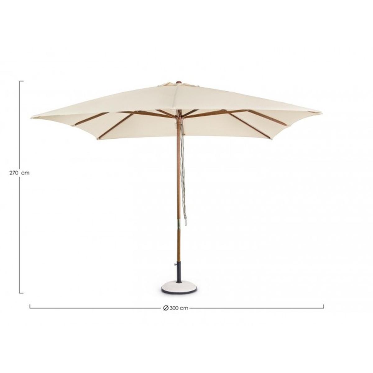 Ombrellone Syros 3x3Mt. Naturale | Bizzotto