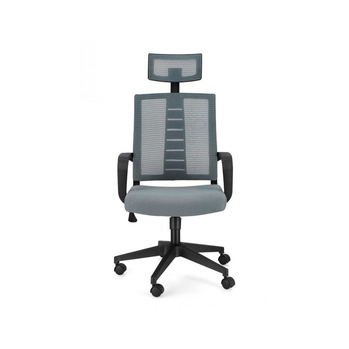 Poltrona Ufficio con Braccioli Roman Grigio Scuro | Bizzotto