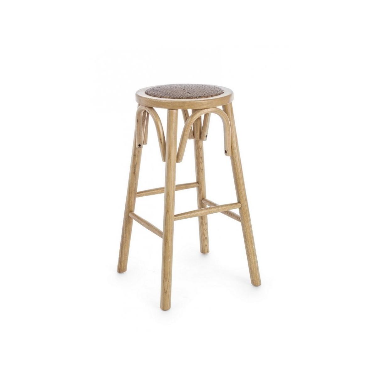 Sgabello Bar Circle Naturale | Bizzotto