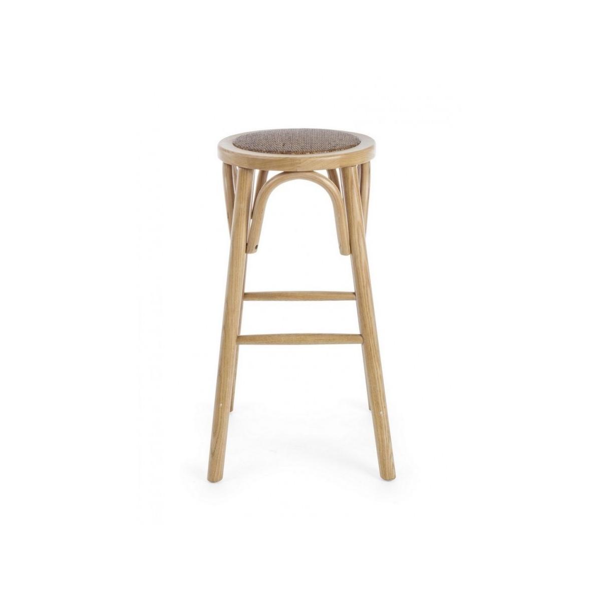 Sgabello Bar Circle Naturale | Bizzotto