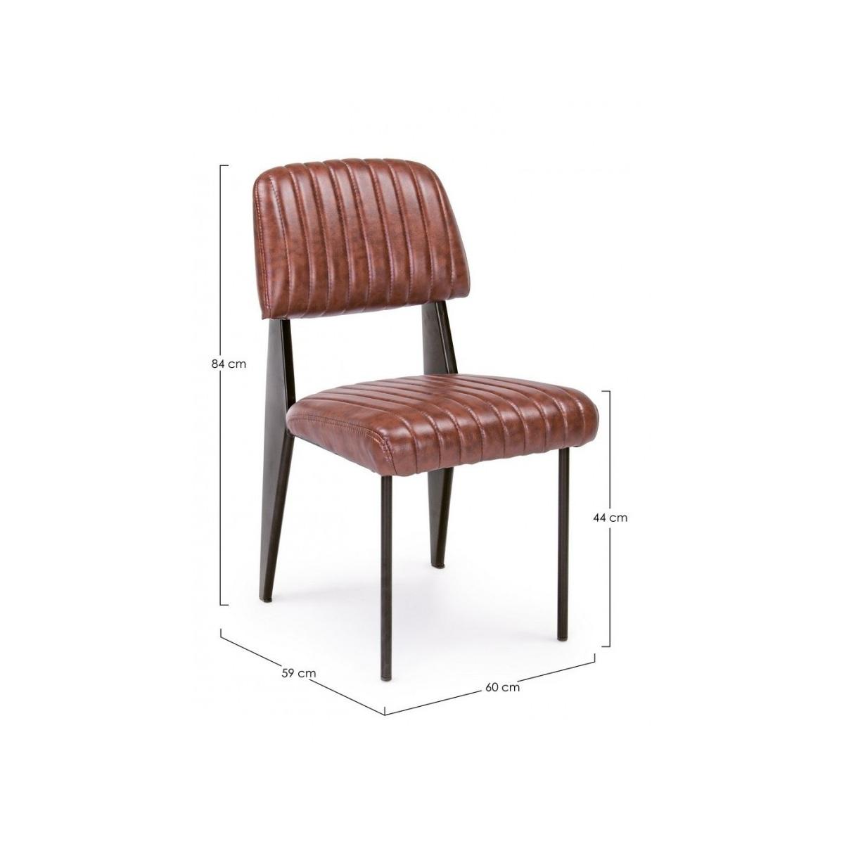 Sedia Nelly Arancio Scuro Vintage | Bizzotto