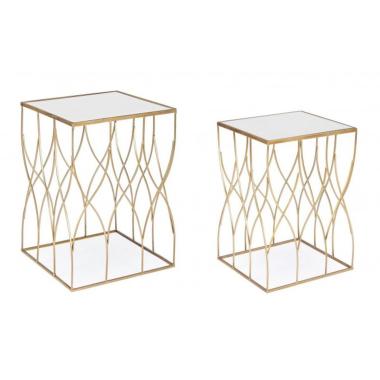 Tavolino Set pz.2 Elenor Quadro J18 | Bizzotto