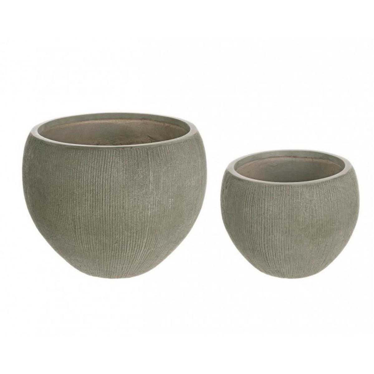 Portavaso Set pz.2 Brush Sfera Salvia | Bizzotto