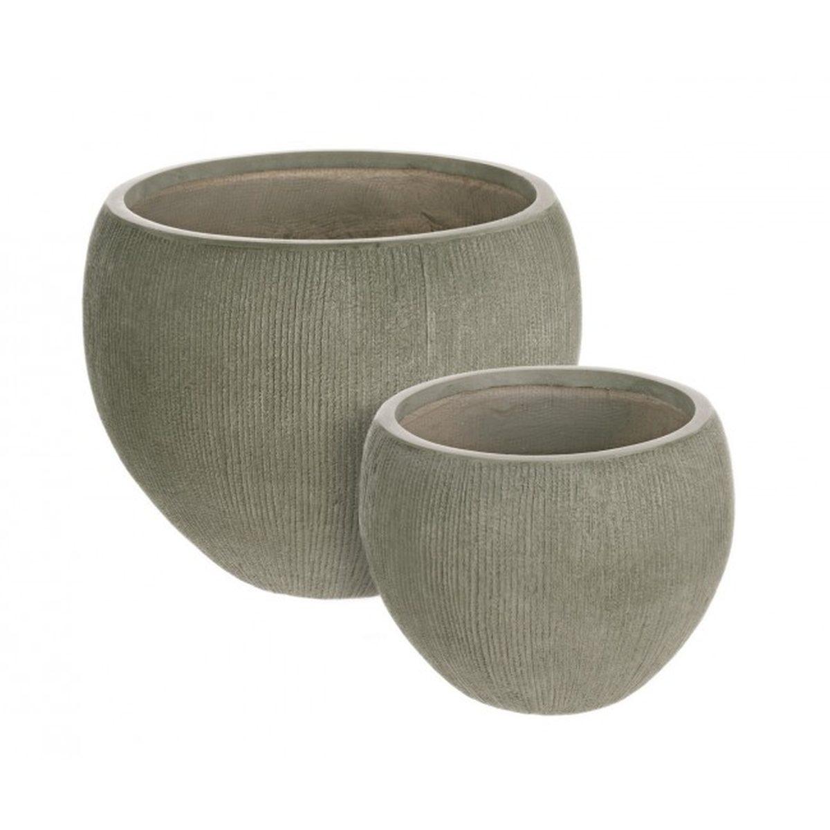 Portavaso Set pz.2 Brush Sfera Salvia | Bizzotto