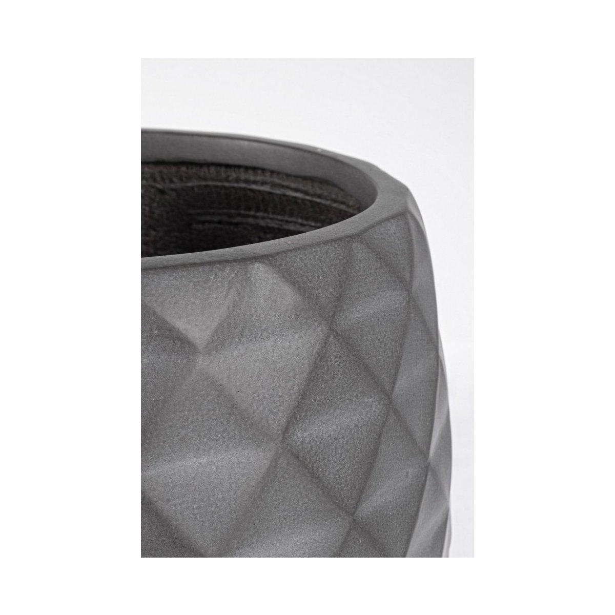 Portavaso Set pz.2 Py Ramid Ciotola Antracite | Bizzotto