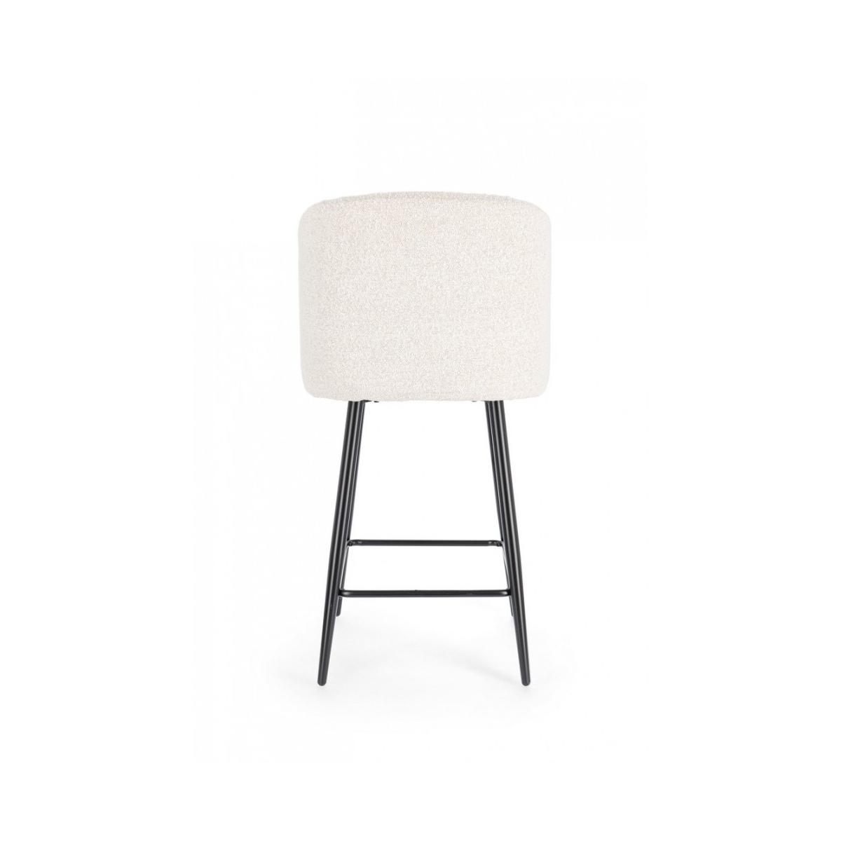 Sgabello Cucina Queen Nero/Avorio | Bizzotto