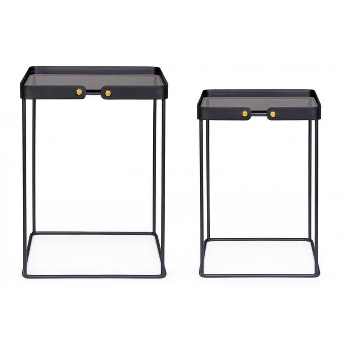 Tavolino Set pz.2 Zeina Quadro J89 | Bizzotto