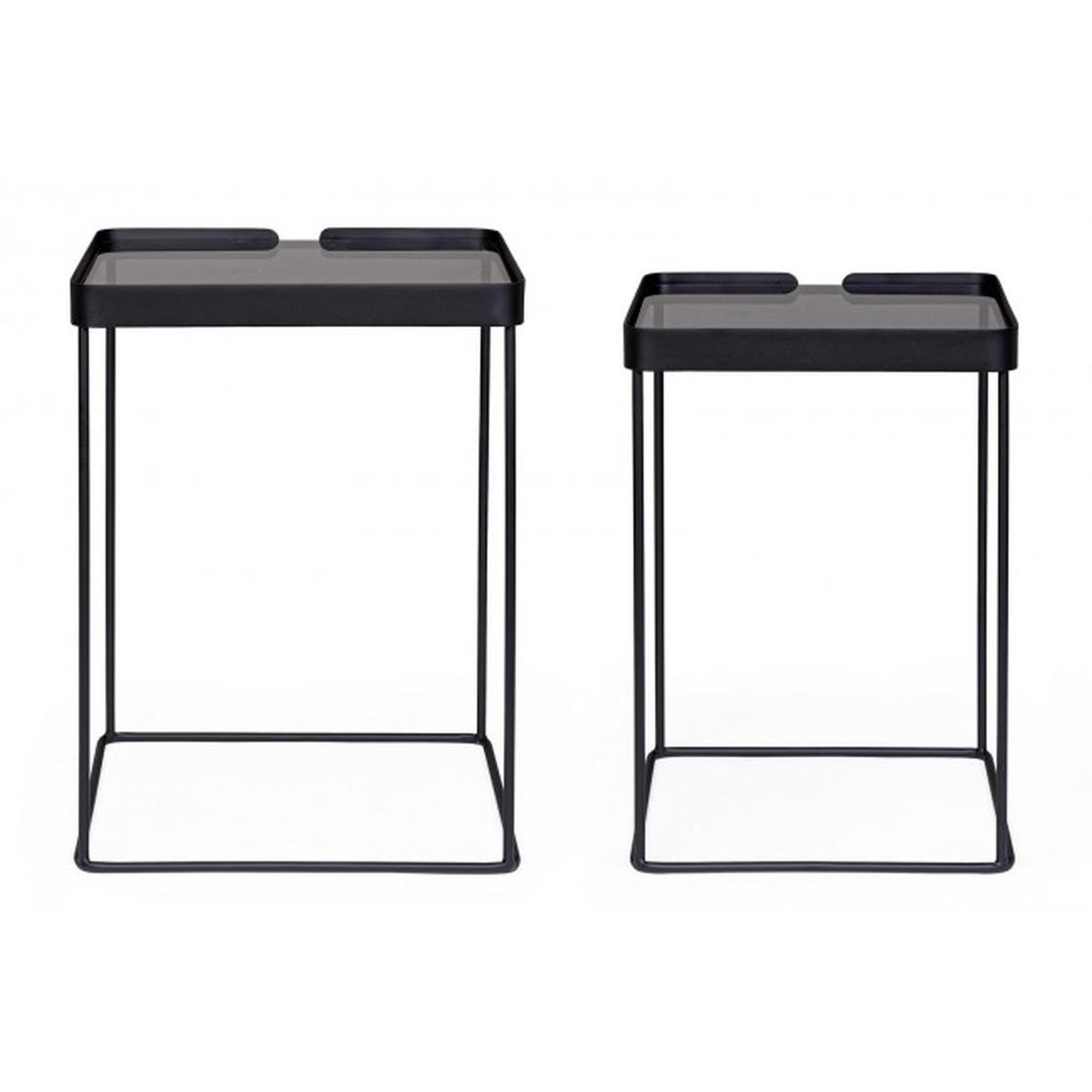 Tavolino Set pz.2 Zeina Quadro J89 | Bizzotto