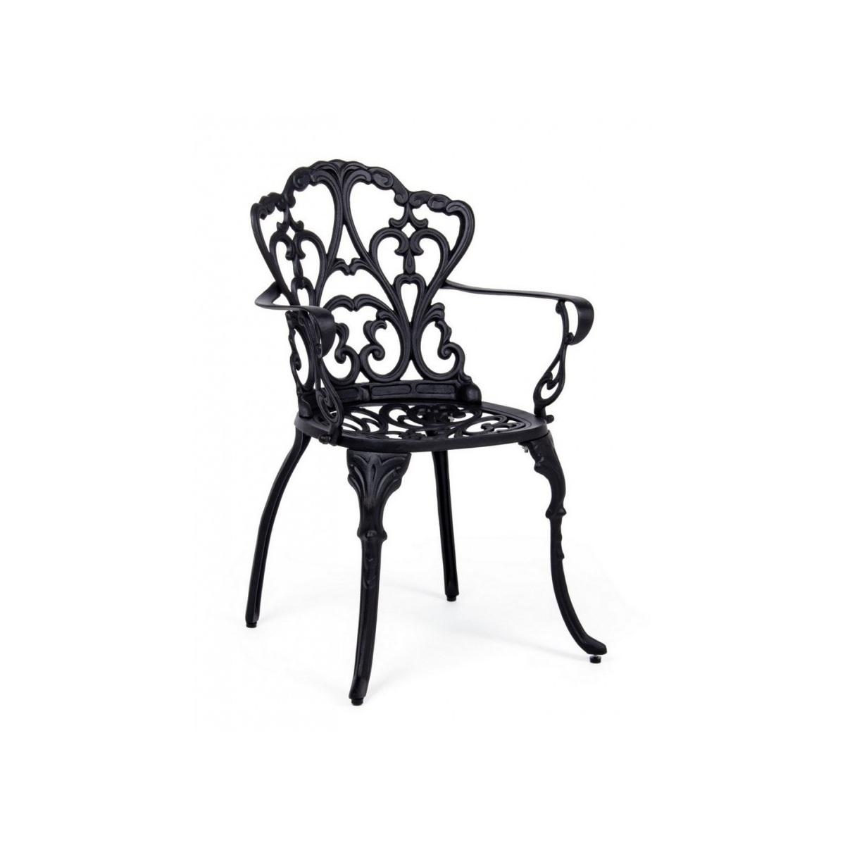 Sedia con Braccioli Victoria Antracite | Bizzotto