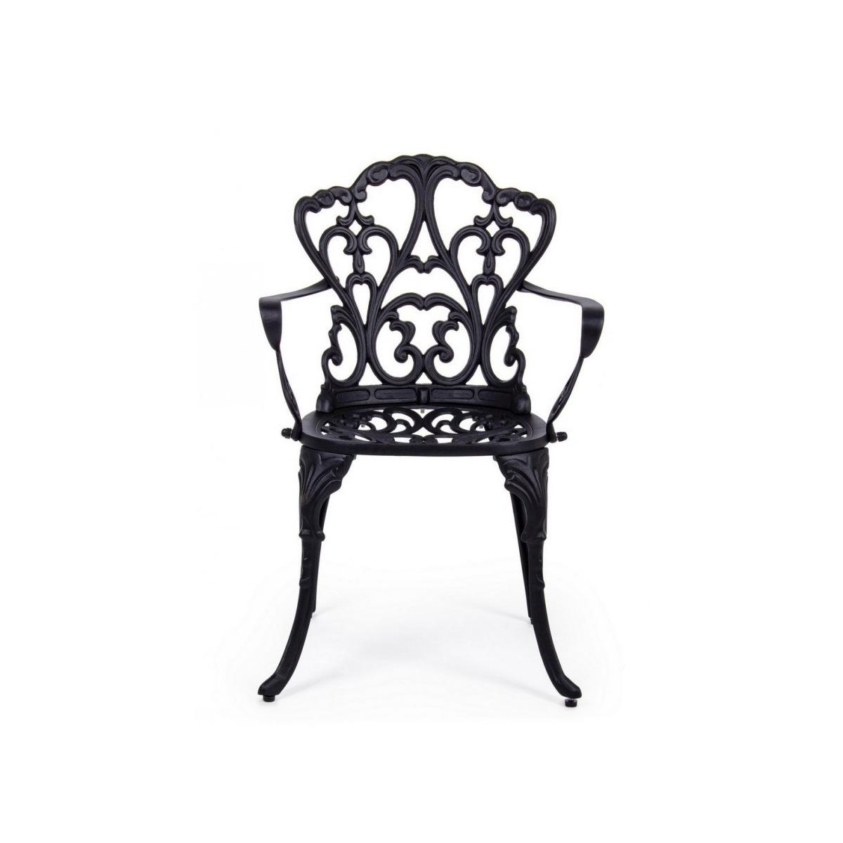 Sedia con Braccioli Victoria Antracite | Bizzotto