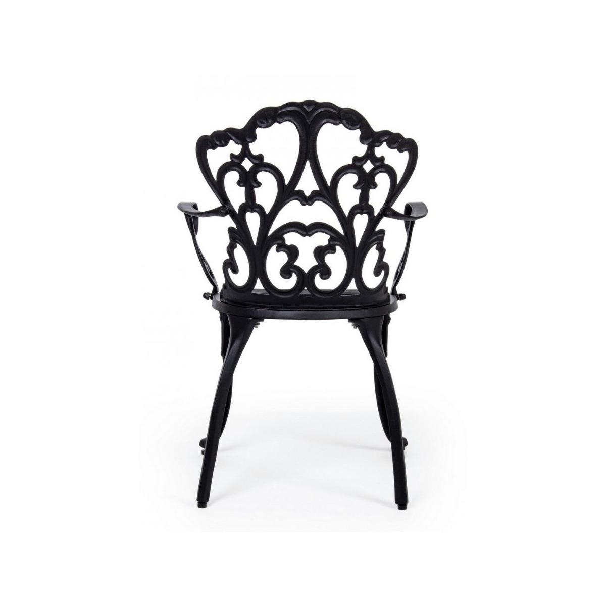 Sedia con Braccioli Victoria Antracite | Bizzotto