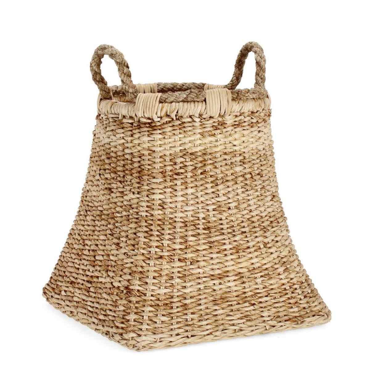 Cesto 2 Manici Thiara Quadro Naturale 50x54H | Bizzotto
