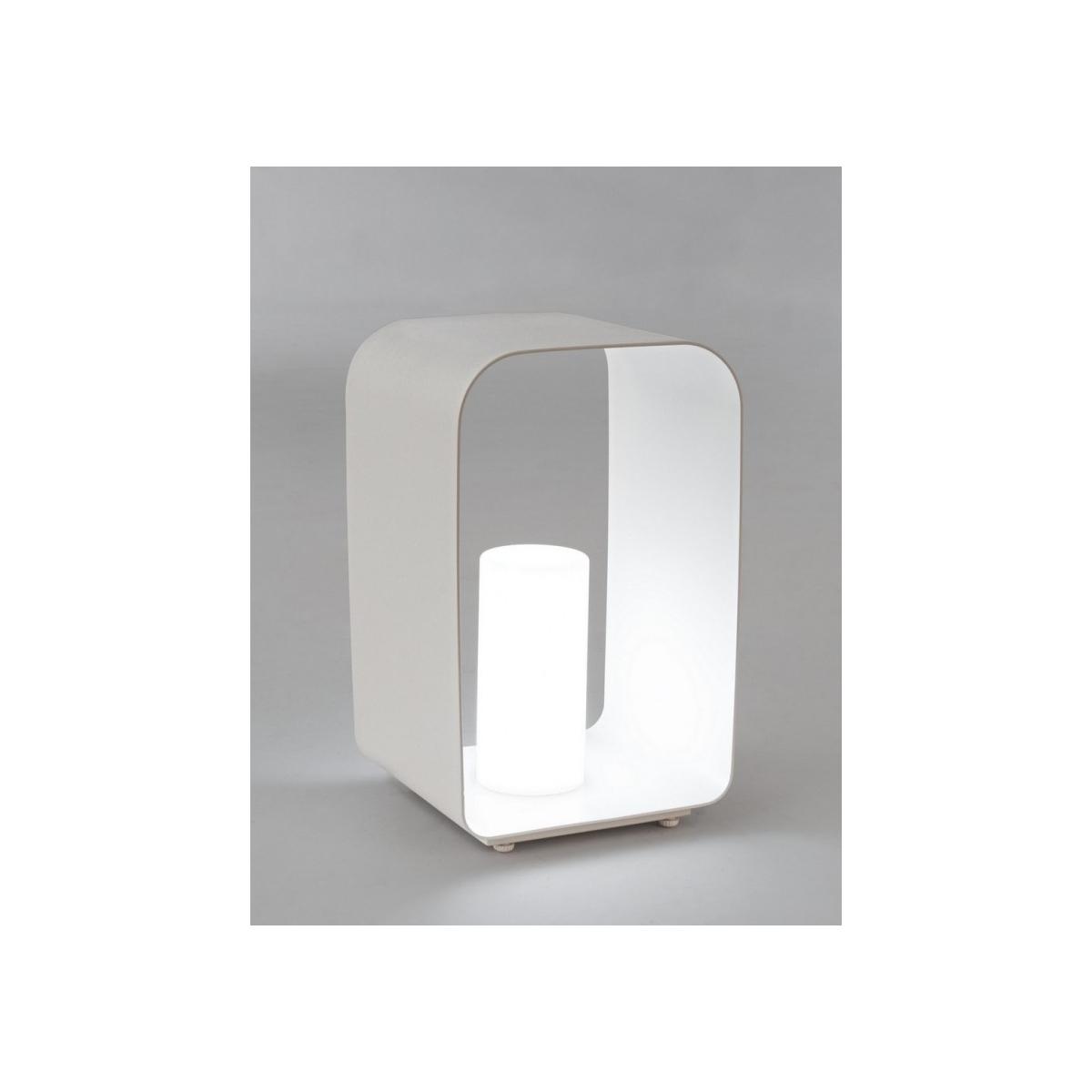 Lampada LED con Porta Ridley Bianca Yk11 cm.H45 | Bizzotto